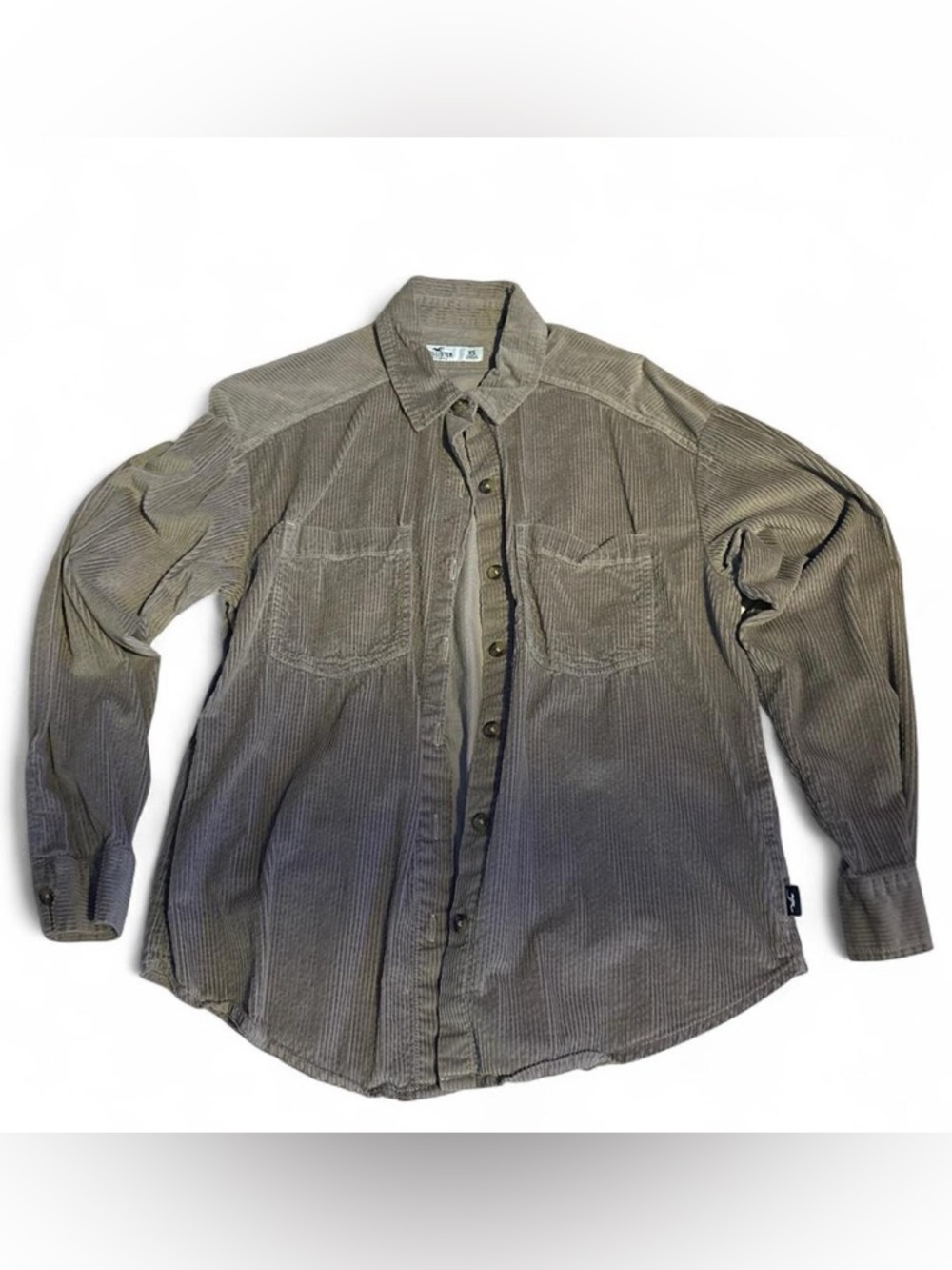 Hollister Tan Corduroy Button-Down Shirt